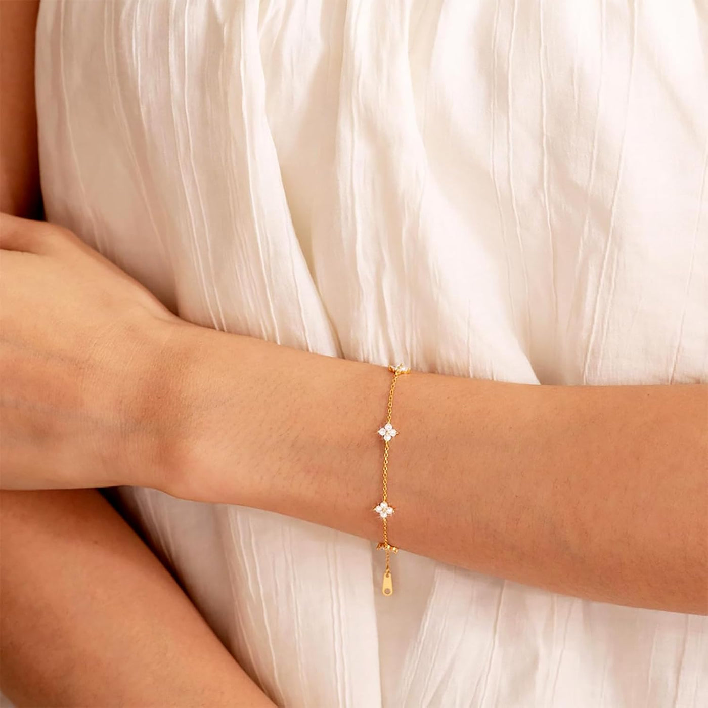 JP Juwelier -Goldarmband aus Zirkonia Steinen