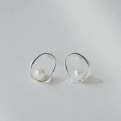 JP Juwelier -Schlichter, handgefertigter Kreis-Ohrring