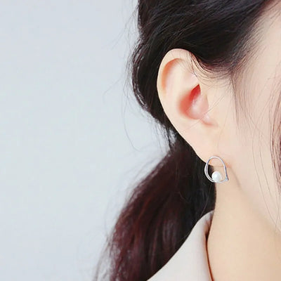 JP Juwelier -Schlichter, handgefertigter Kreis-Ohrring