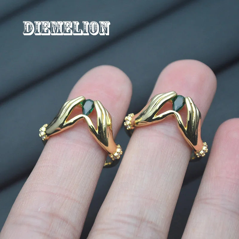 JP Juwelier -Romantischer Herz-Hand-Umarmungsring