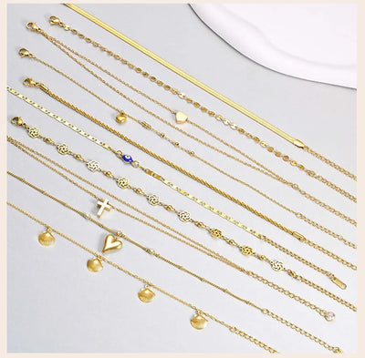 JP Juwelier - Fußkettchen Armband für Frauen,