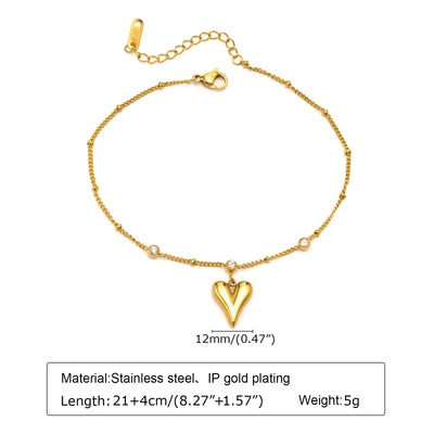 JP Juwelier - Fußkettchen Armband für Frauen,