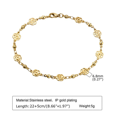 JP Juwelier - Fußkettchen Armband für Frauen,