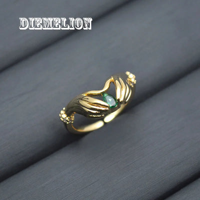 JP Juwelier -Romantischer Herz-Hand-Umarmungsring