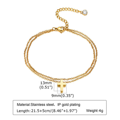JP Juwelier - Fußkettchen Armband für Frauen,