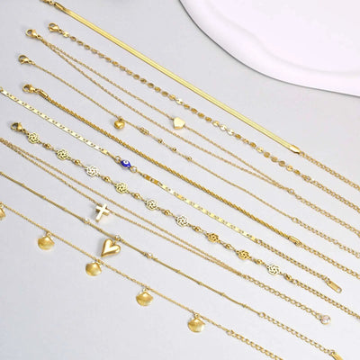 JP Juwelier - Fußkettchen Armband für Frauen,