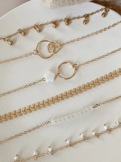 JP Juwelier -Trendiges 6-teiliges stapelbares Armbandset