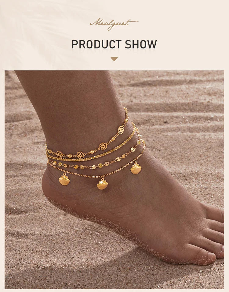 JP Juwelier - Fußkettchen Armband für Frauen,