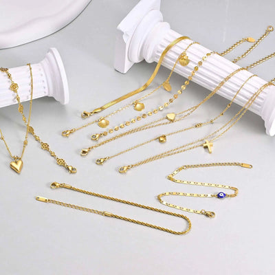 JP Juwelier - Fußkettchen Armband für Frauen,