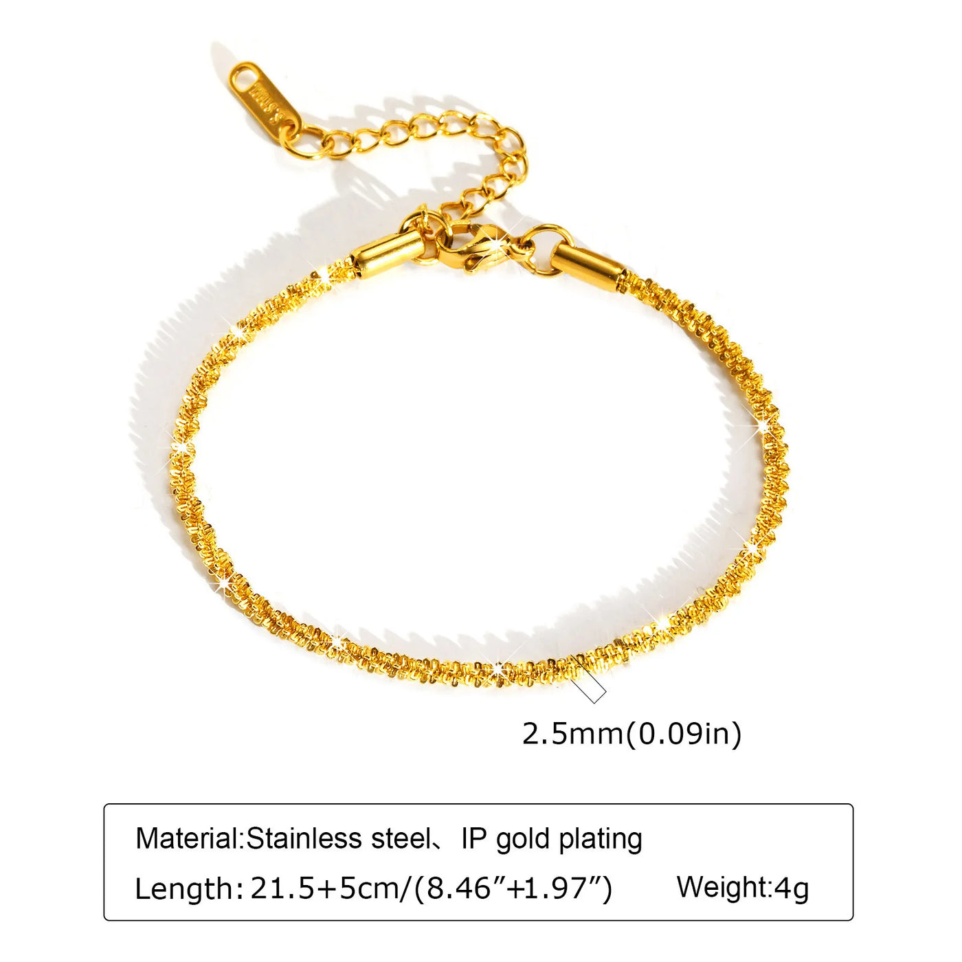 JP Juwelier - Fußkettchen Armband für Frauen,