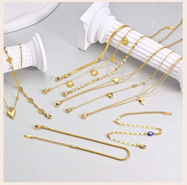 JP Juwelier - Fußkettchen Armband für Frauen,